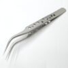 Tweezer 7-SA SR Hole Tweezers Curve Professional Tweezers Eyebrow Tweezer Hair Beauty Slanted Stainless Steel Tweezer Tool.