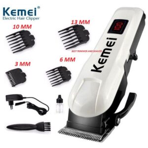 Kemei KM-809A Professional Hair Clipper LCD Display Household Rechargeable Trimmer Haircut Clipper Cutter Styling Tool