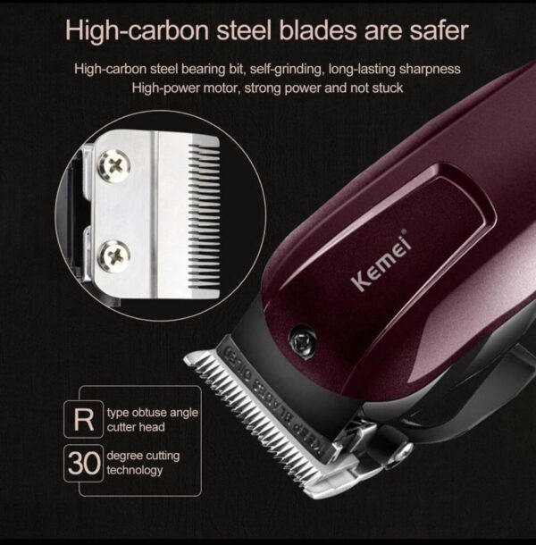 KM-2600 Professional Kemei Rechargeable Hair Trimmer. - Image 6
