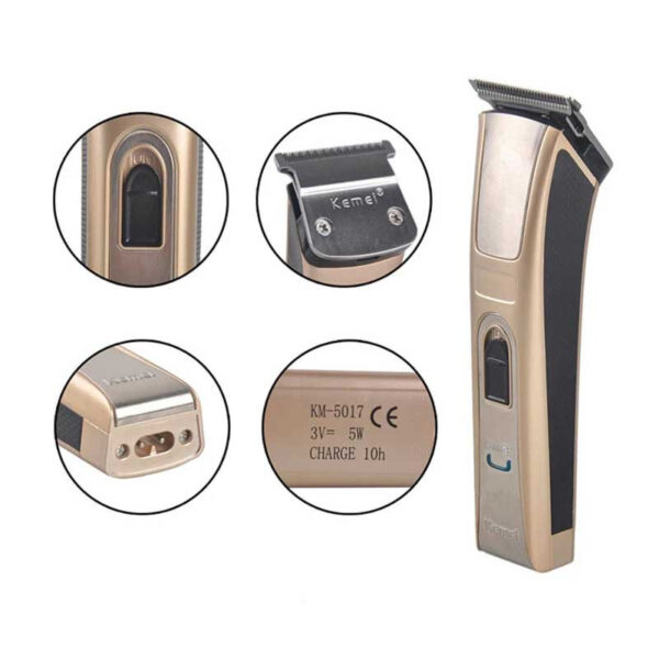 Kemei Km 5017 Rechargeable Hair And Beard Clipper Trimor For Men. - Image 3