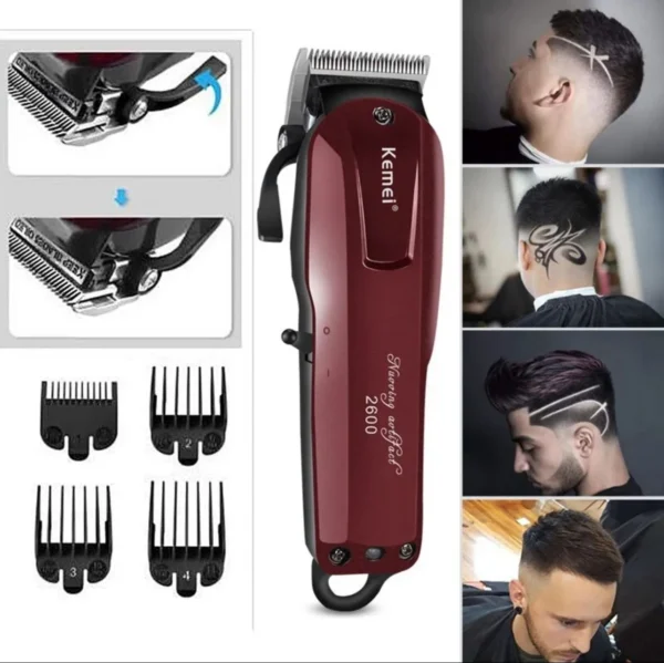 KM-2600 Professional Kemei Rechargeable Hair Trimmer.