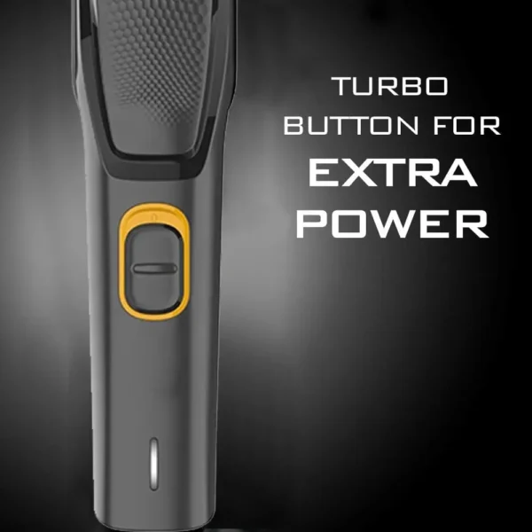 HTC AT-509 CoHTC AT-509 Cordless & Rechargeable Trimmer with 8 Length Settings and Self-Sharpening Blades for Beard and Hair Care - Black.rdless & Rechargeable Trimmer with 8 Length Settings and Self-Sharpening Blades for Beard and Hair Care - Black - Image 2