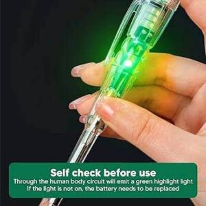 Intelligent Voltage Tester Pen Voltage 70-250V AC Non-contact Induction Test Pencil Electrical Screwdriver Single-Colored Light.