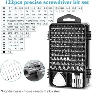Corslet Stainless Steel 115 In 1 Precision Screwdriver Set, For Multipurpose.