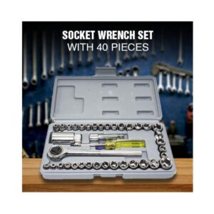 40 in 1 Metal Screwdriver Socket Set Bit Tool Kit Jackly Combination Wrench Tool.