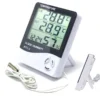 Electronic Digital Temperature Humidity  Thermometer, Hygrometer Weather Station Alarm Clock, HTC-2 Room Indoor and Outdoor